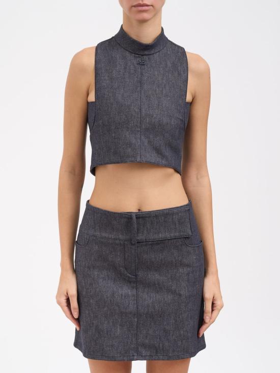 25FW 쿠레쥬 민소매 티셔츠 225DTO419DE0035 9011 Grey