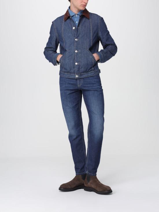 26SS 브루넬로 쿠치넬리 데님 블루종 MH2636914 COH51 Blue - BRUNELLO CUCINELLI