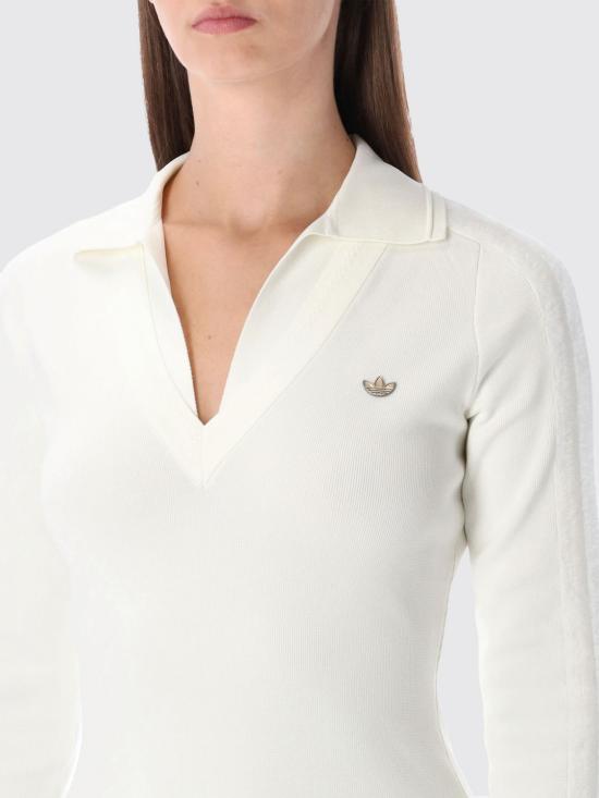 25FW 아디다스 롱 슬리브 칼라 드레스 JW7322 White - ADIDAS