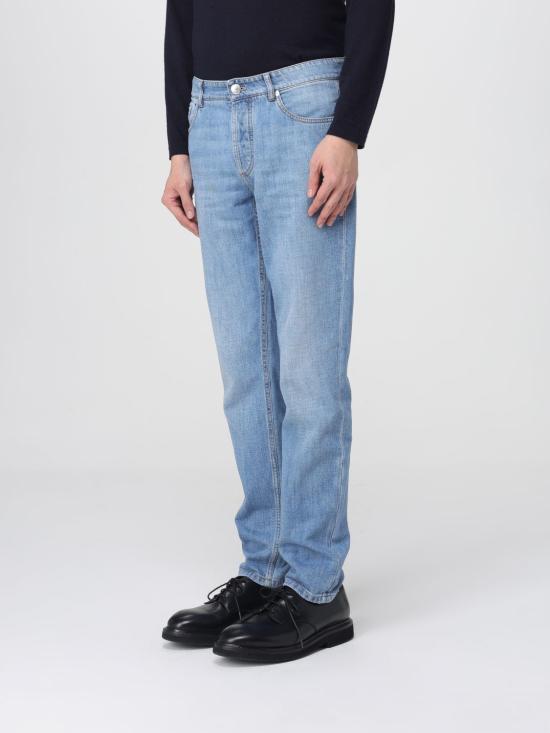 26SS 브루넬로 쿠치넬리 데님 트레디셔널 핏 파이브 포켓 트라우저 M0Z37D3210 C1470 Stone Washed - BRUNELLO CUCINELLI