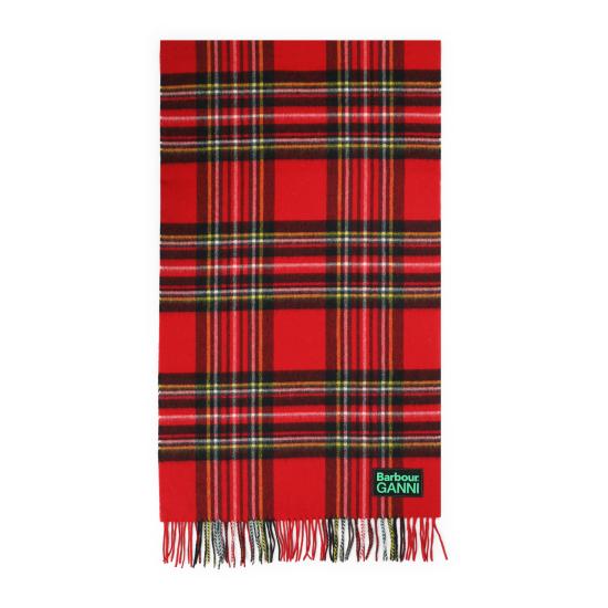 26SS 바버 X 가니 머플러/스카프 LSC0455 RE51 RED - BARBOUR X GANNI
