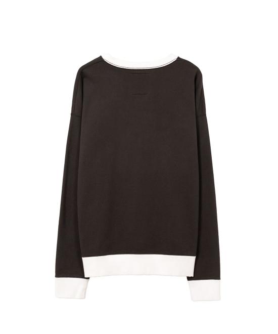  메종 미하라 야스히로 긴팔 티셔츠 J15PO732 BLACK DOM - MAISON MIHARA YASUHIRO