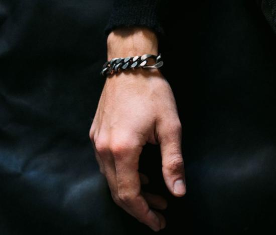  베르크슈타트 뮌헨 브레이슬릿 Werkstatt Munchen 트랙 커브 링크 팔찌 - WERKSTATT MUNCHEN