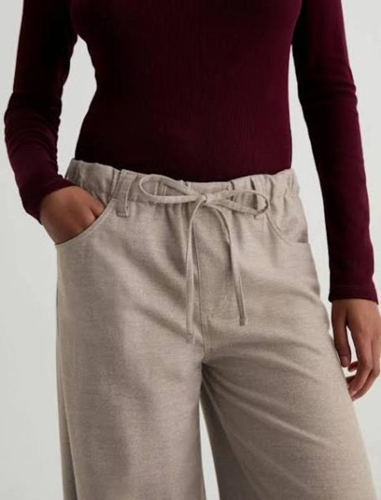  이퀘이션 팔라초 팬츠 AG 스텔라 킨치드 로우 슬렁 팔라초 - EQUATION