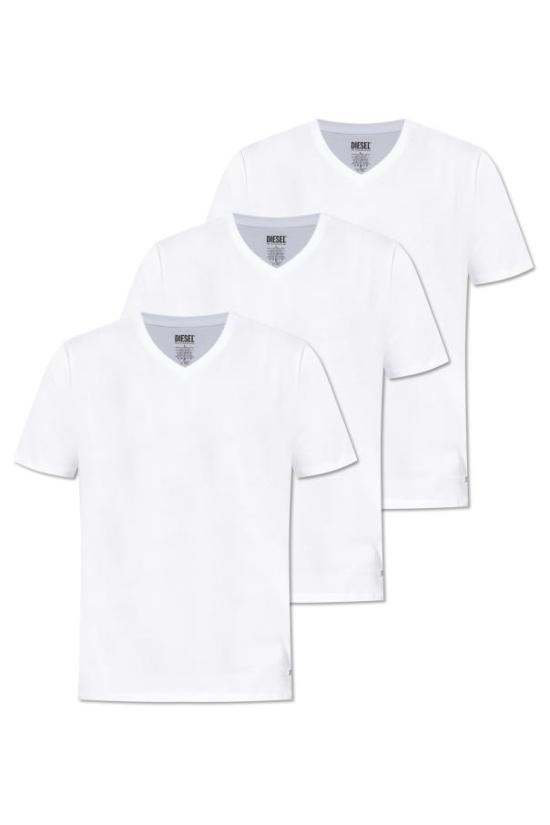 26SS 디젤 반팔 티셔츠 A17829 0LIAD E4124 WHITE DOM