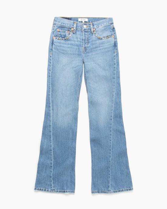  리던 데님 팬츠 Re/Done 트위스티드 미드라이즈 부츠컷 진 썬더스