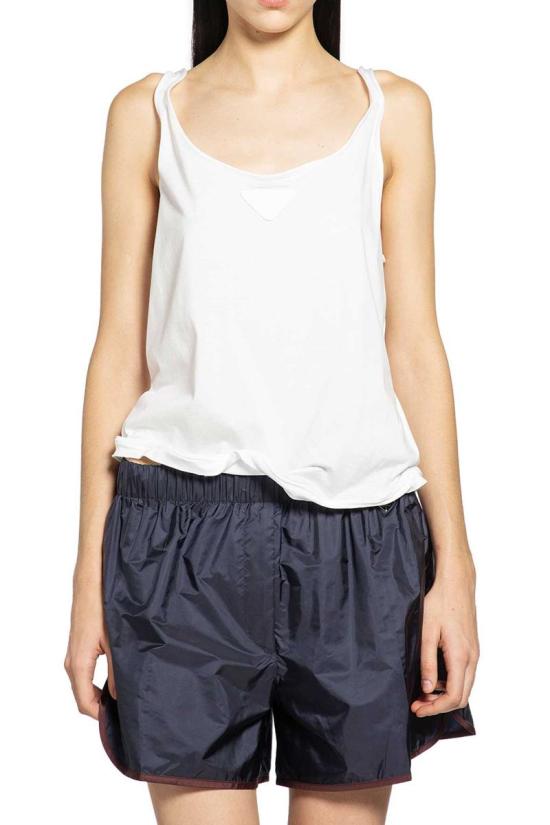 26SS 프라다 민소매 티셔츠 3570B18QZ F0009 WHITE