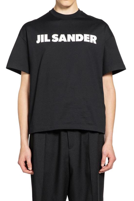 26SS 질샌더 반팔 티셔츠 J22GC0221 001 Black