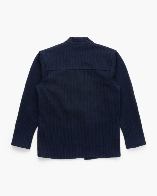  네이키드 & 페이머스 자켓 네이키드 앤 페이머스 스기아야 기모노 인디고 - NAKED & FAMOUS