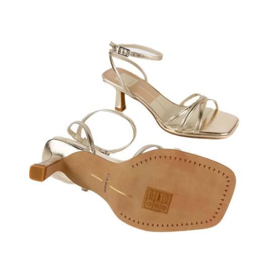  돌체비타 힐/펌프스 돌체 비타 만지 힐 라이트 골드 메탈릭 - DOLCE VITA