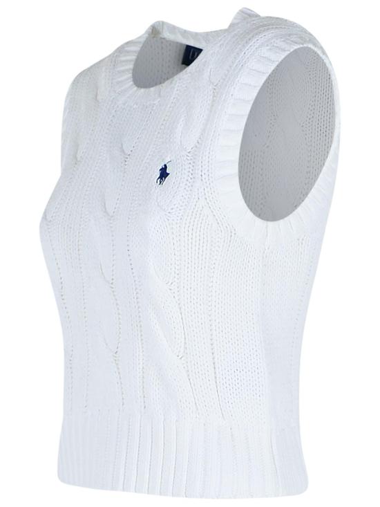 25FW 폴로 랄프로렌 스웨터 211959295001 White - POLO RALPH LAUREN