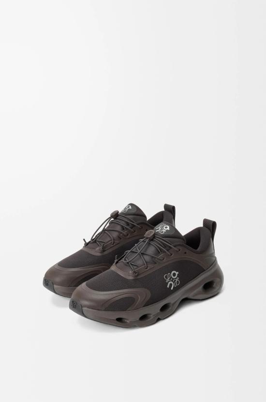 25FW 로에베 스니커즈 M929282X382999 DARK BROWN BLACK DOM