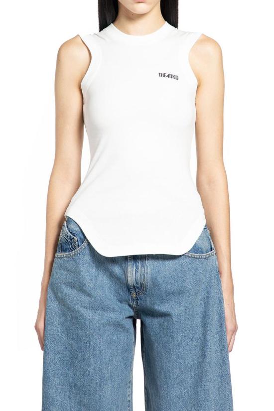 26SS 디 아티코 민소매 티셔츠 260WCN00003JJJ025AA 001 WHITE