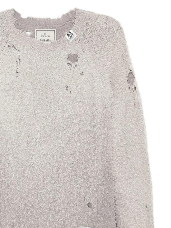 25FW 메종 미하라 야스히로 스웨터 J15SW702GRAY MULTICOLOR - MAISON MIHARA YASUHIRO