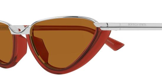 25FW 보테가베네타 안경 BV1346S 002 RED SILVER - BOTTEGA VENETA