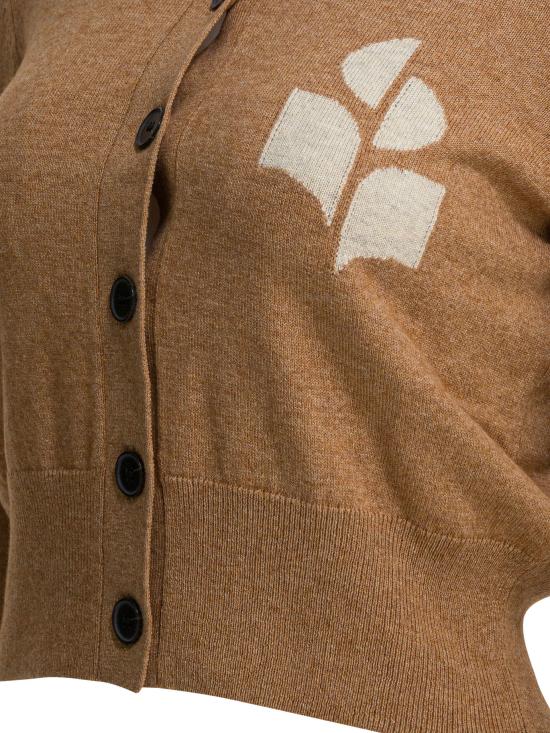 26SS 이자벨마랑에뚜왈 가디건 23ACA0040FAA1X05E50CM Brown - ISABEL MARANT ETOILE
