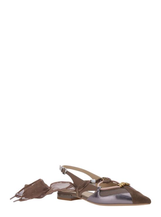 26SS 핑코 플랫 슈즈 SD0547P003M28 Brown - PINKO