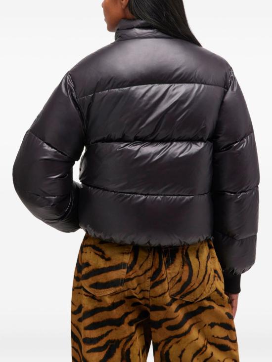 25FW 가니 샤이니 나일론 숏 숏패딩 자켓 W0957099 BLACK DOM - GANNI