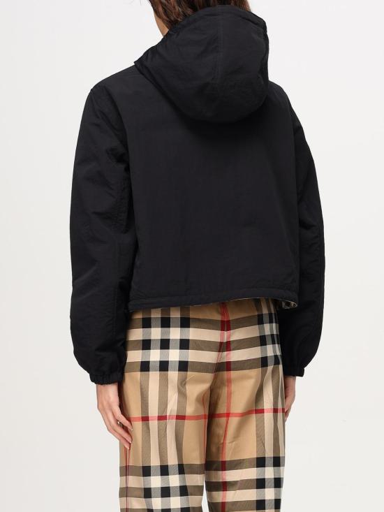 25FW 버버리 체크 리버시블 크롭 자켓 8104107 SAND DOM - BURBERRY