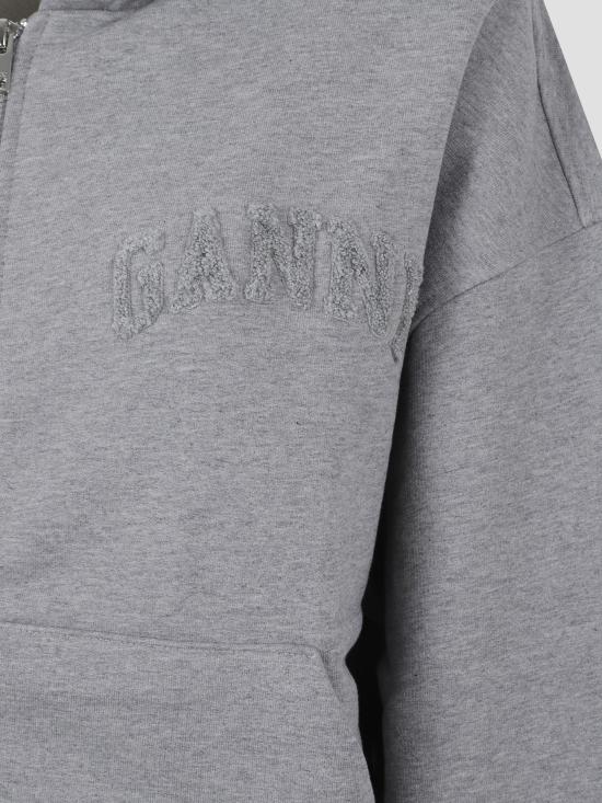 25FW 가니 후드 티셔츠 T4328921 PALOMA MELANGE DOM - GANNI