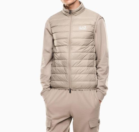  엠포리오 아르마니 패딩 조끼 8NPQ06 PNGPZ 6167 ROASTED CASHEW - EMPORIO ARMANI