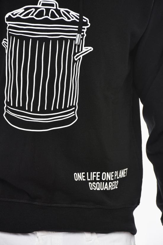  디스퀘어드2 후드 티셔츠 S78GU0075 S25591 900 Black - DSQUARED2