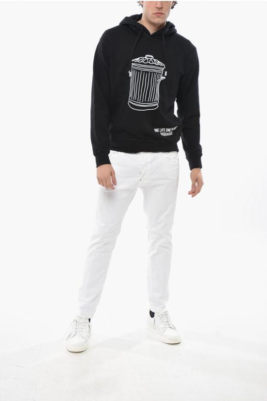  디스퀘어드2 후드 티셔츠 S78GU0075 S25591 900 Black - DSQUARED2