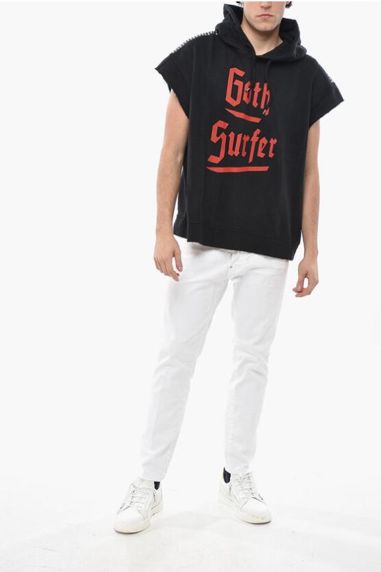  디스퀘어드2 후드 티셔츠 S74GU0702 S25061 900 Black - DSQUARED2