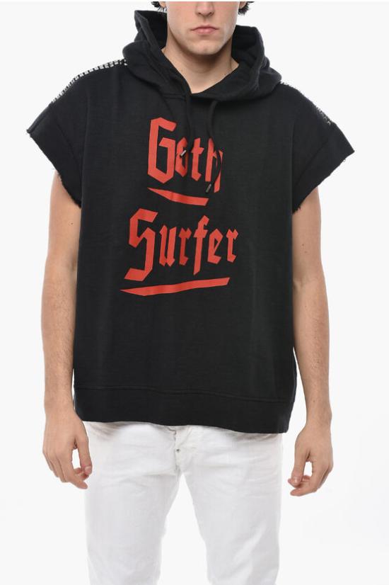  디스퀘어드2 후드 티셔츠 S74GU0702 S25061 900 Black