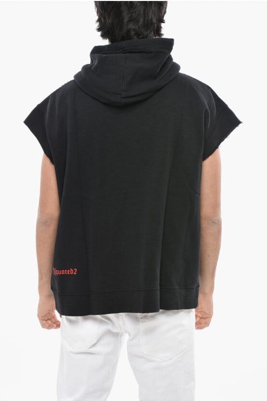  디스퀘어드2 후드 티셔츠 S74GU0702 S25061 900 Black - DSQUARED2