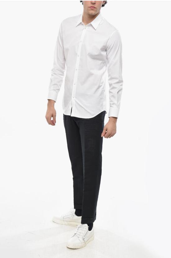  디스퀘어드2 긴팔 셔츠 S74DM0306 S36275 100 White - DSQUARED2