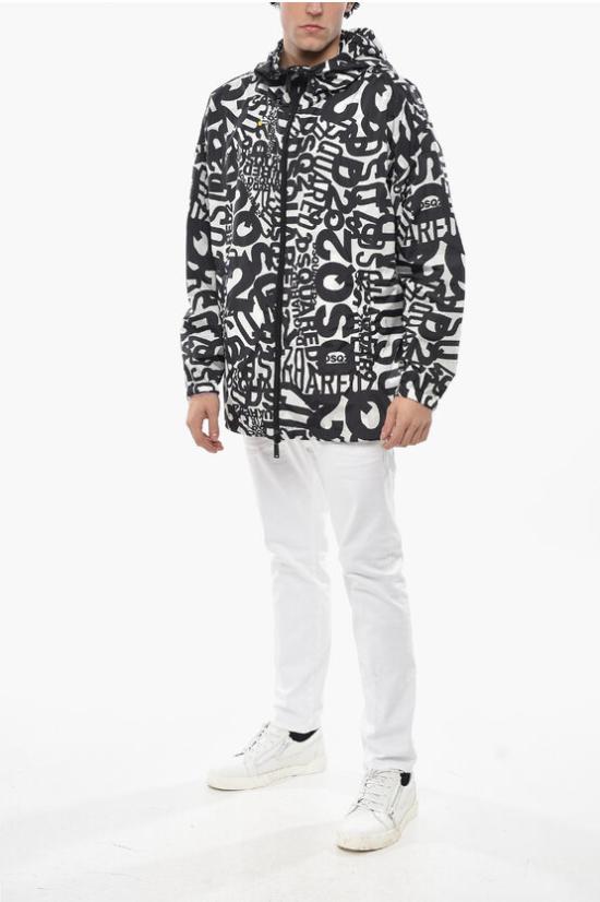  디스퀘어드2 자켓 S74AM1161 S53122 001S Black White - DSQUARED2