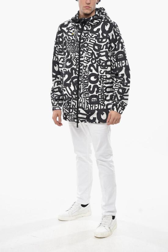  디스퀘어드2 패딩 S74AM1161 S53122 001S Black White - DSQUARED2