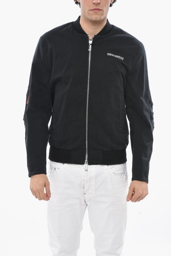  디스퀘어드2 봄버 자켓 S71AN0537 S53093 900 Black