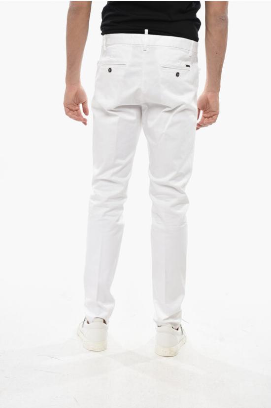  디스퀘어드2 치노 팬츠 S71KA0984 S39021 100 White - DSQUARED2
