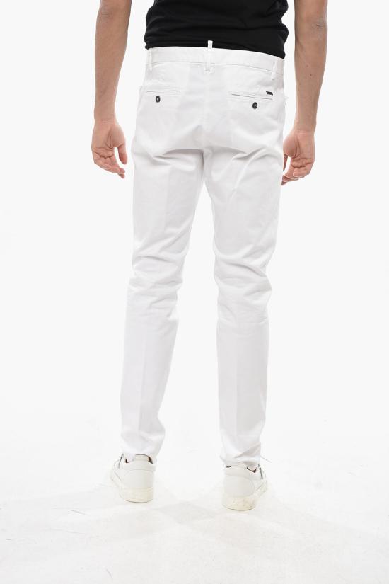  디스퀘어드2 치노 팬츠 S71KA0984 S39021 100 White - DSQUARED2