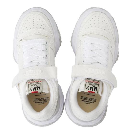 25FW 메종 미하라 야스히로 키스 OG솔 캔버스 로우탑 스니커즈 A15FW740 WHITE DOM - MAISON MIHARA YASUHIRO