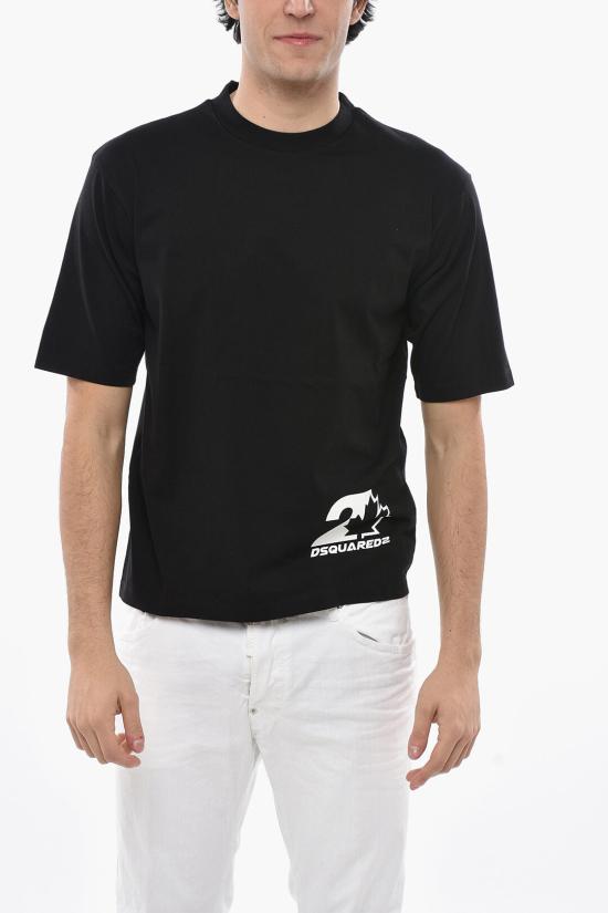  디스퀘어드2 반팔 티셔츠 S74GD1198 S23009 900 Black