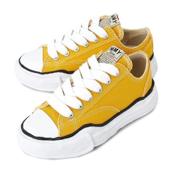  메종 미하라 야스히로 피터슨 OG 솔 캔버스 로우 A01FW702 YELLOW DOM