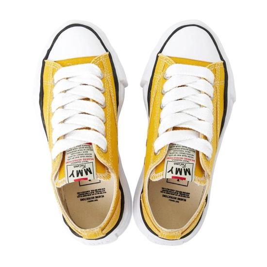  메종 미하라 야스히로 피터슨 OG 솔 캔버스 로우 A01FW702 YELLOW DOM - MAISON MIHARA YASUHIRO