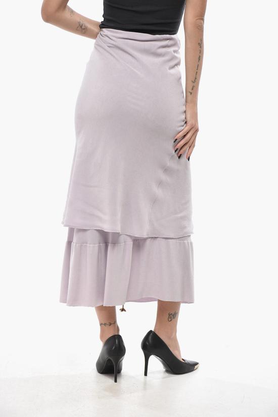  퀴라 롱 스커트 Q221SX Q0075 Violet - QUIRA