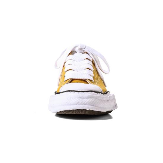  메종 미하라 야스히로 피터슨23 OG 솔 캔버스 로우탑 A11FW702 YELLOW DOM - MAISON MIHARA YASUHIRO