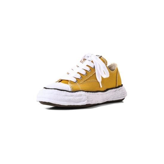  메종 미하라 야스히로 피터슨23 OG 솔 캔버스 로우탑 A11FW702 YELLOW DOM - MAISON MIHARA YASUHIRO