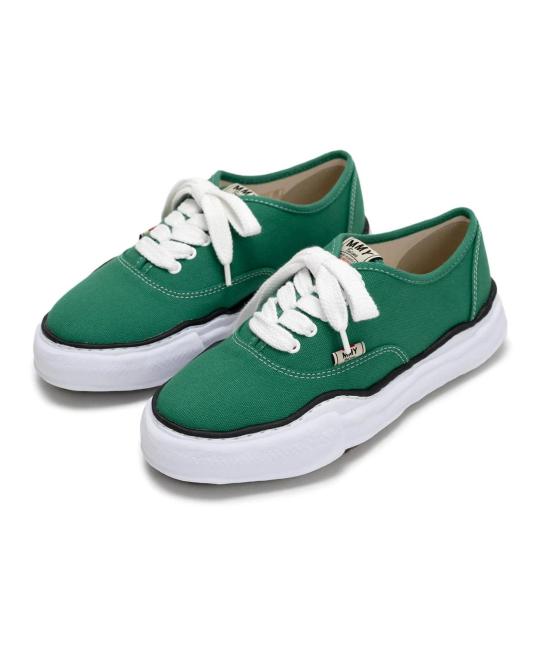  메종 미하라 야스히로 베이커 OG 솔 캔버스 로우 컷 A02FW704 CL GREEN CLGREEN DOM