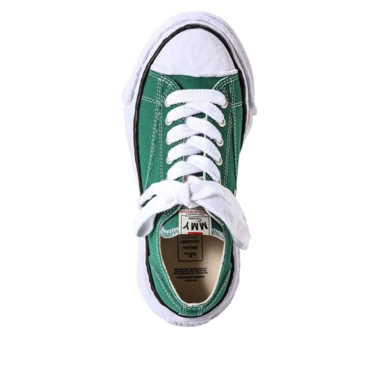  메종 미하라 야스히로 피터슨23 OG 솔 캔버스 로우탑 A11FW702 CL GREEN DOM - MAISON MIHARA YASUHIRO