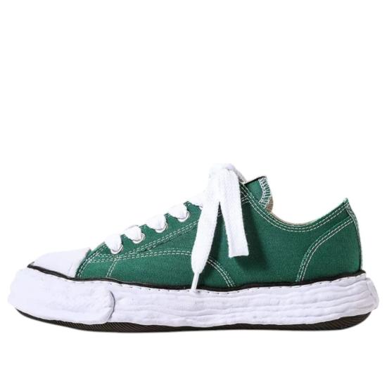  메종 미하라 야스히로 피터슨23 OG 솔 캔버스 로우탑 A11FW702 CL GREEN DOM