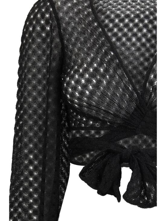 26SS 미소니 반팔 티셔츠 MC26SK01BR014R S91RE BLACK - MISSONI