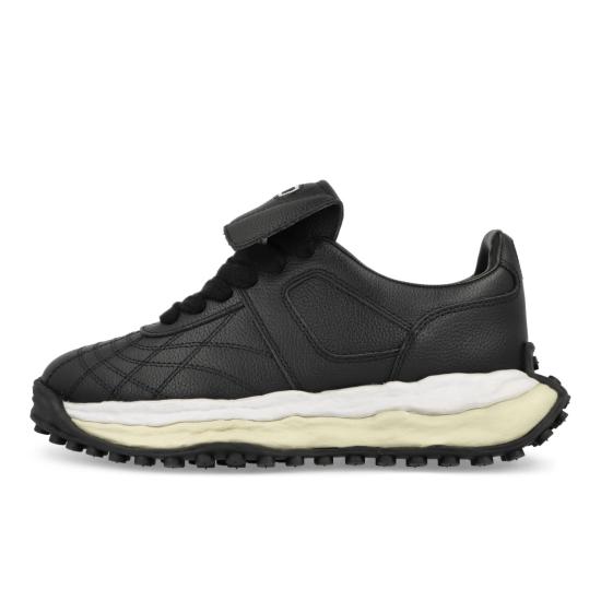 26SS 메종 미하라 야스히로 스캇 OG솔 레더 로우탑 스니커즈 A14FW701 BLACK DOM