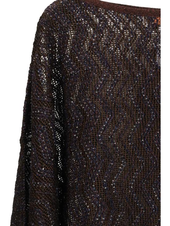 26SS 미소니 반팔 티셔츠 MS26SK06BV00IT S80EQ BROWN - MISSONI