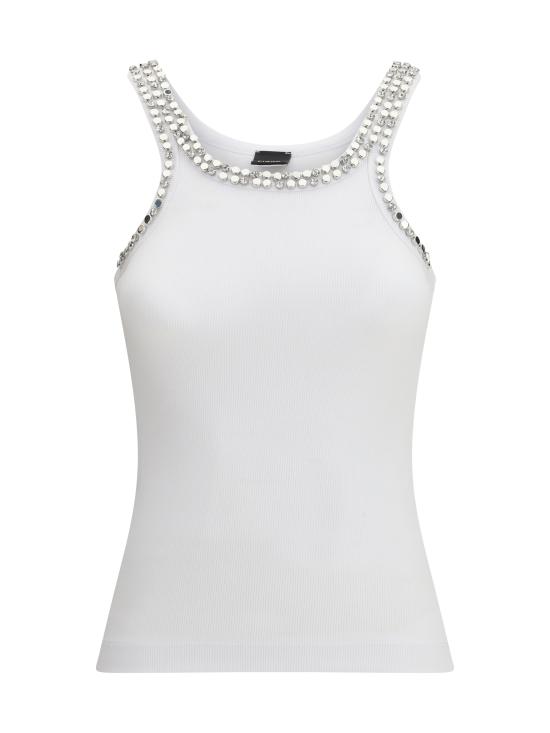 26SS 핑코 반팔 티셔츠 104109A35Y Z04 WHITE